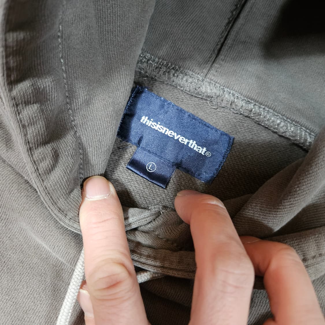 디스이즈네버댓 시그니쳐 레터링 후드 S size 상품이미지7