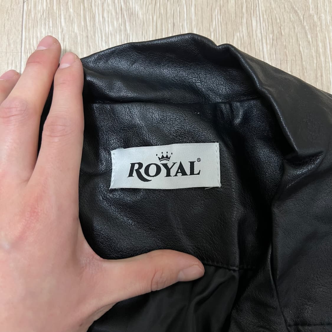 로얄레더 남성 더블 라이더 가죽자켓 L/100  상품이미지4