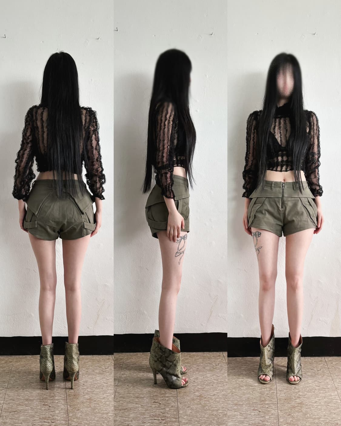 닐바렛 밀리터리 카고 포켓 숏팬츠 상품이미지1