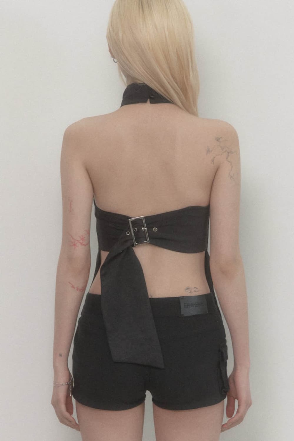 에트오소메 Back Big-belt Halter Top 새상품 상품이미지3