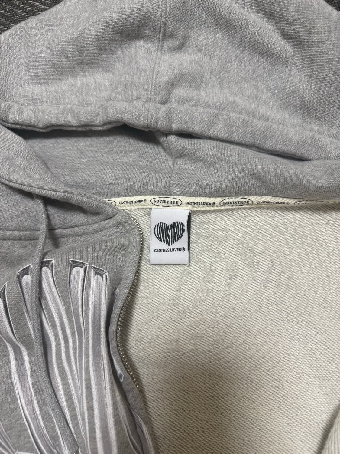 러브이즈트루 크롭 후드집업 상품이미지3