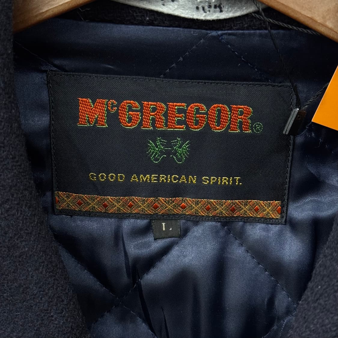 90s McGregor 맥그리거 퀼팅 라이닝 밀리터리 미해군 피코트 상품이미지6