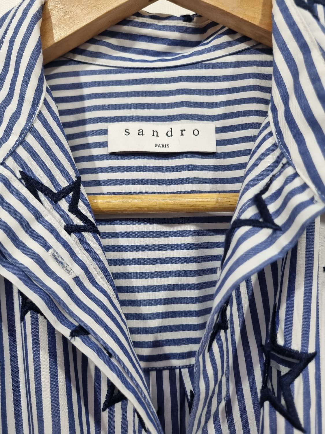 정품) 산드로 롱셔츠 원피스  상품이미지5