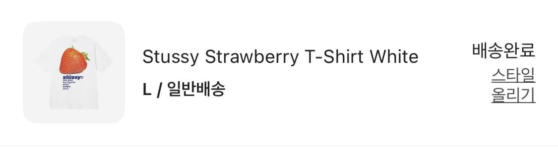 스투시 스트로베리 반팔티셔츠  상품이미지5