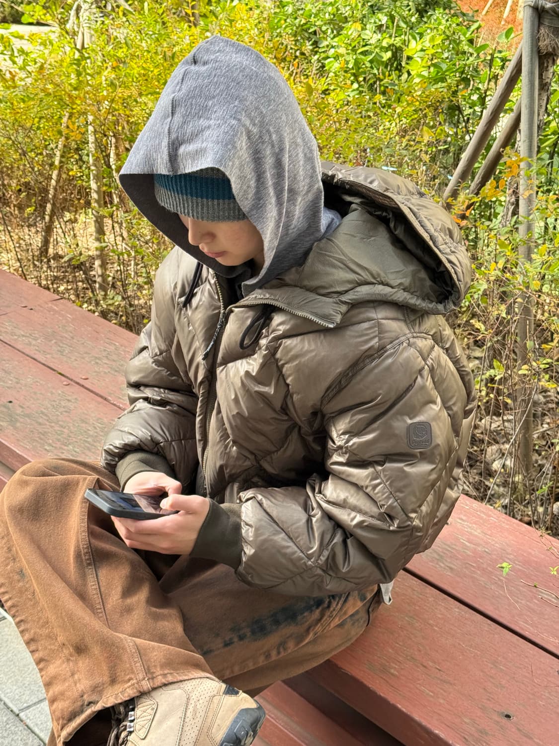 펜필드 라이엇 덕 다운 플라이트 자켓 베이지 상품이미지3