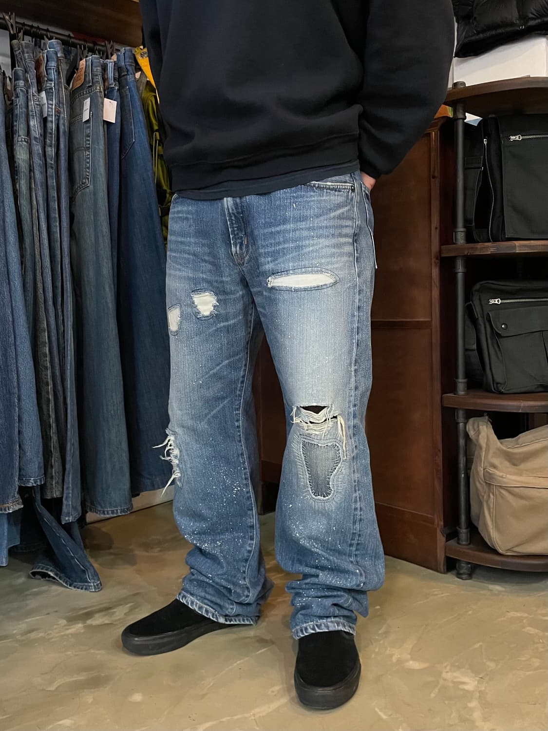 Vans pop cush 슬립온 블랙 265 상품이미지1