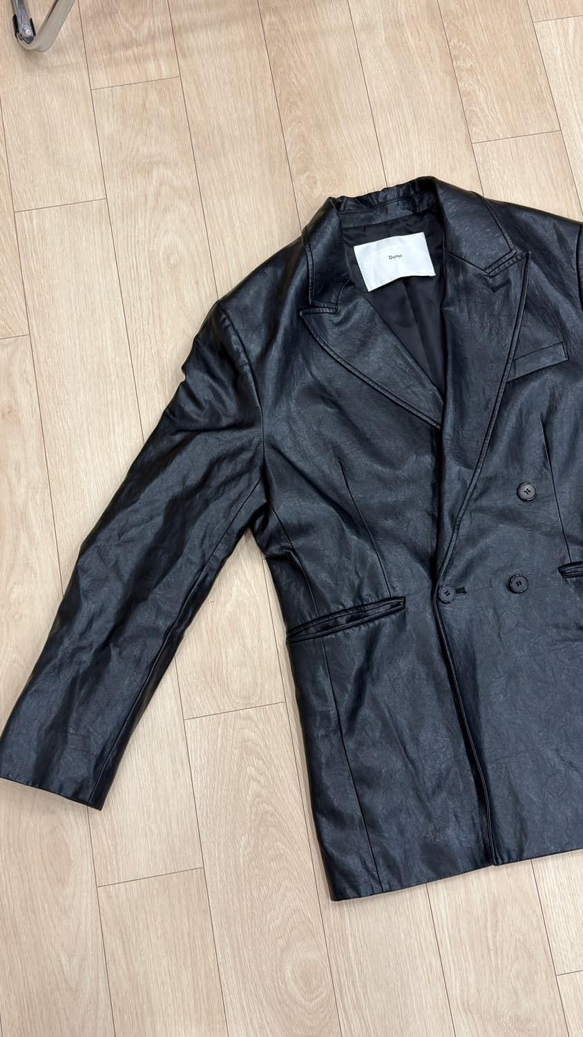 현재 단종된 던스트 더블 레더 자켓 블랙 M사이즈 상품이미지3