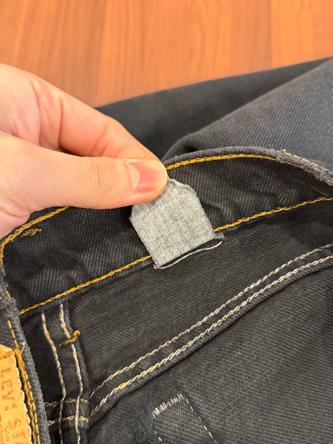 90s Levis 리바이스 550 흑청 데님 팬츠 (31) (USA) 상품이미지9