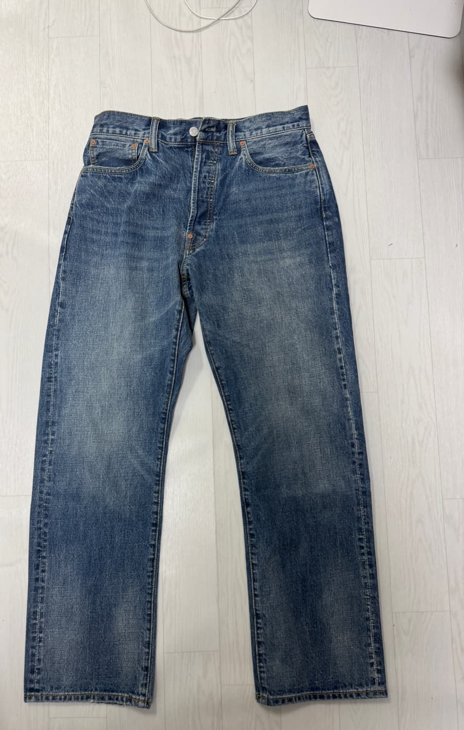 아웃스탠딩 30s 셀비지 와이드 데님팬츠 상품이미지2