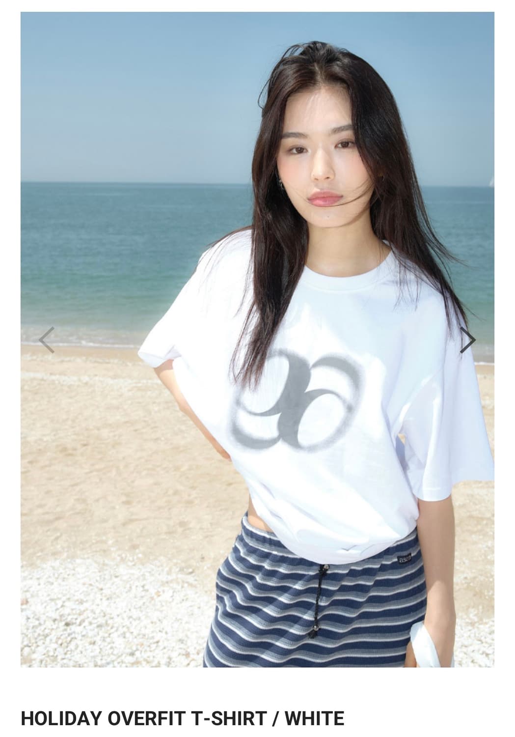 애즈온 홀리데이 오버핏 티셔츠 반팔 상품이미지1