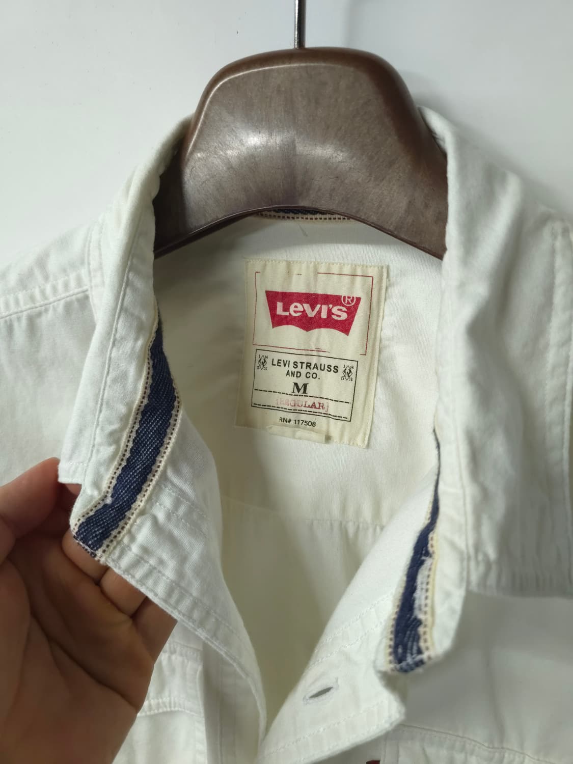 리바이스 화이트 셔츠 M 상품이미지8