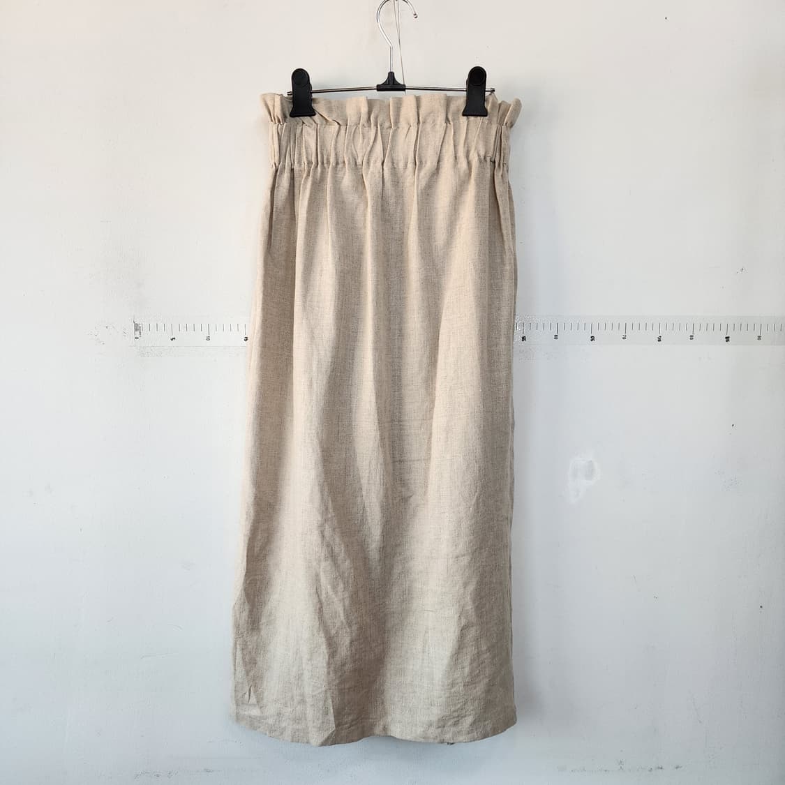 명품 린넨 롱 스커트 진주 단추 상품이미지4