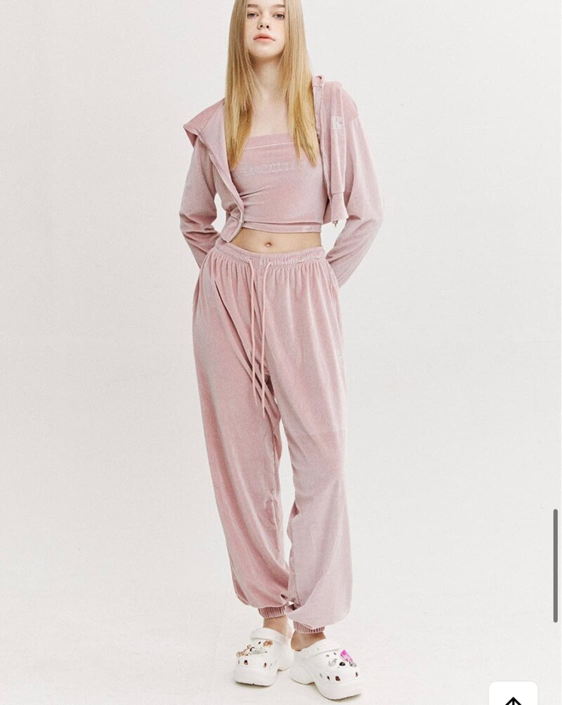 락케이크 글리터 벨벳 셋업 상품이미지2