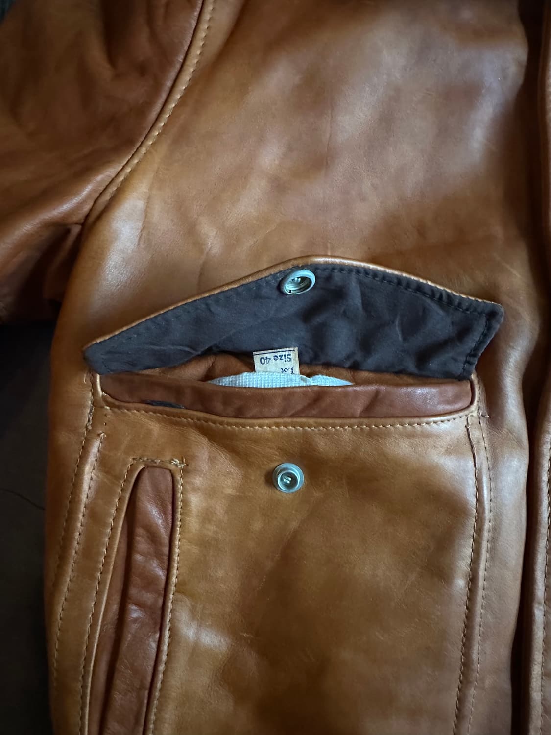 70s USA 빈티지 SCHOTT 쇼트 G-1 플라이트 레더 자켓 상품이미지9