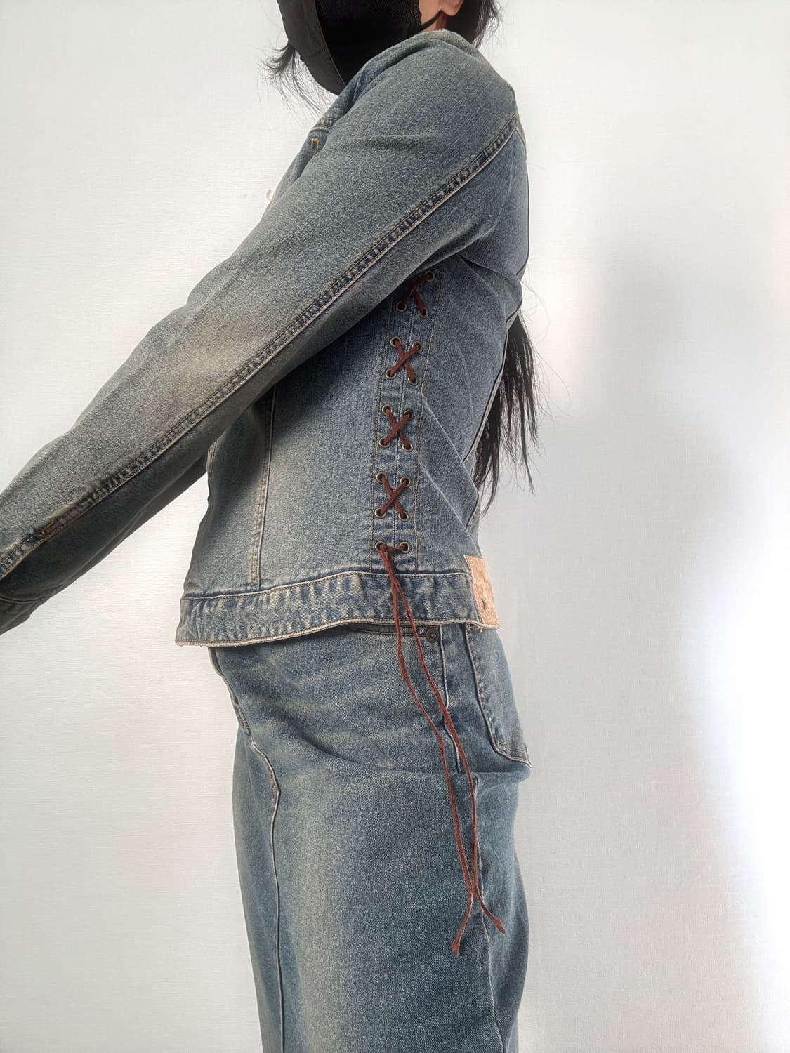 웨스턴 크롭 데님 자켓 상품이미지6