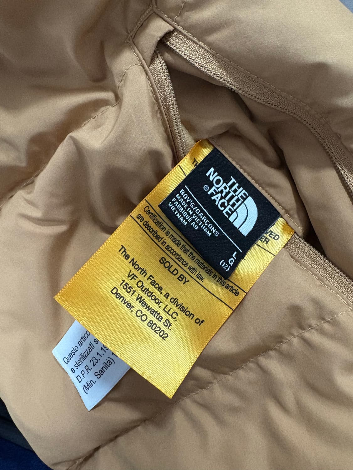 노스페이스 리버시블 패딩 600 브라운 상품이미지5