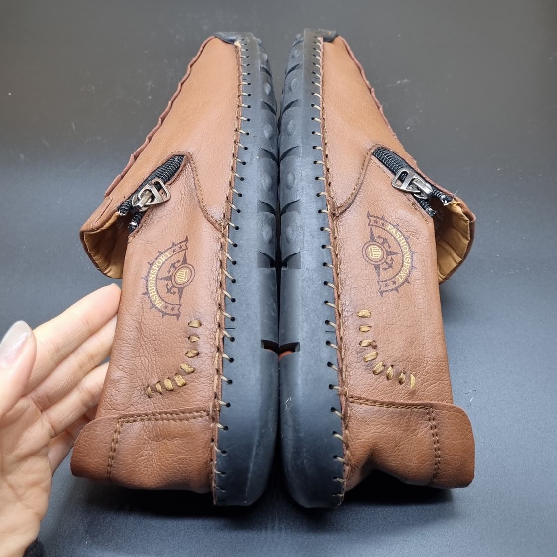 패션 수제 가죽 남성스니커즈280 상품이미지5