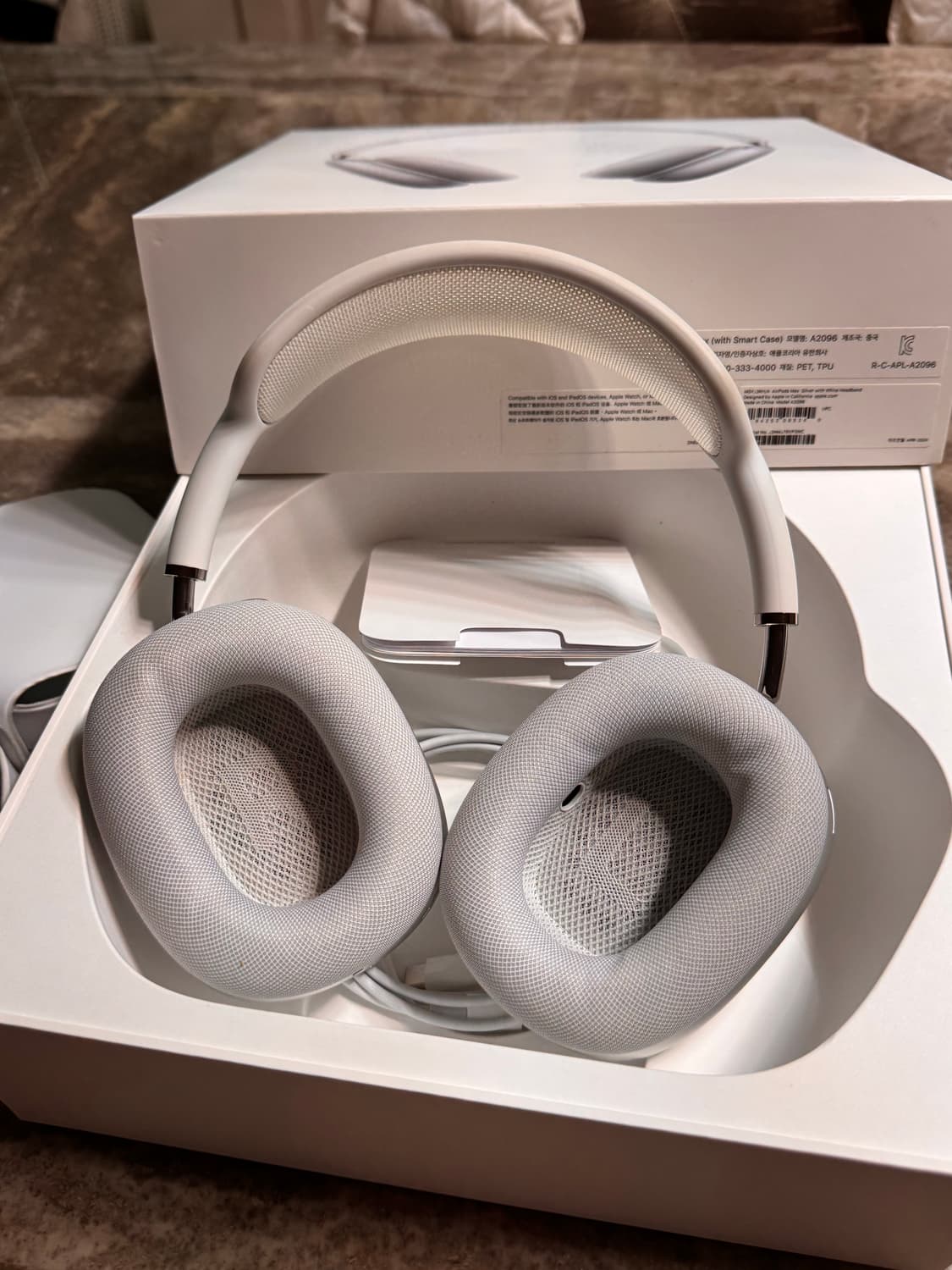 에어팟맥스 실버 풀박스 상품이미지3