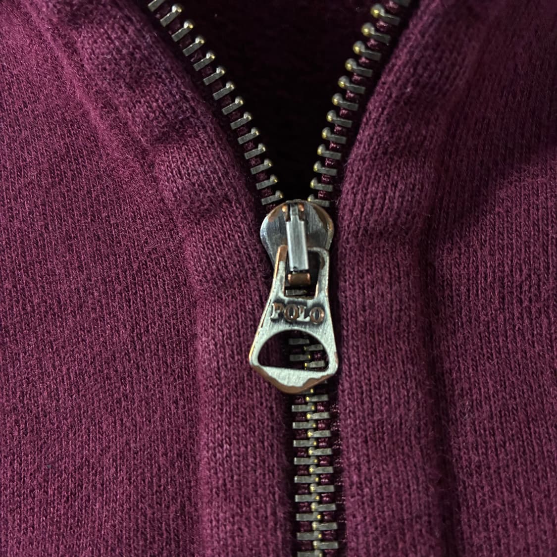 Polo  폴로 랄프로렌 자수 코튼 버건디 후드집업  상품이미지3