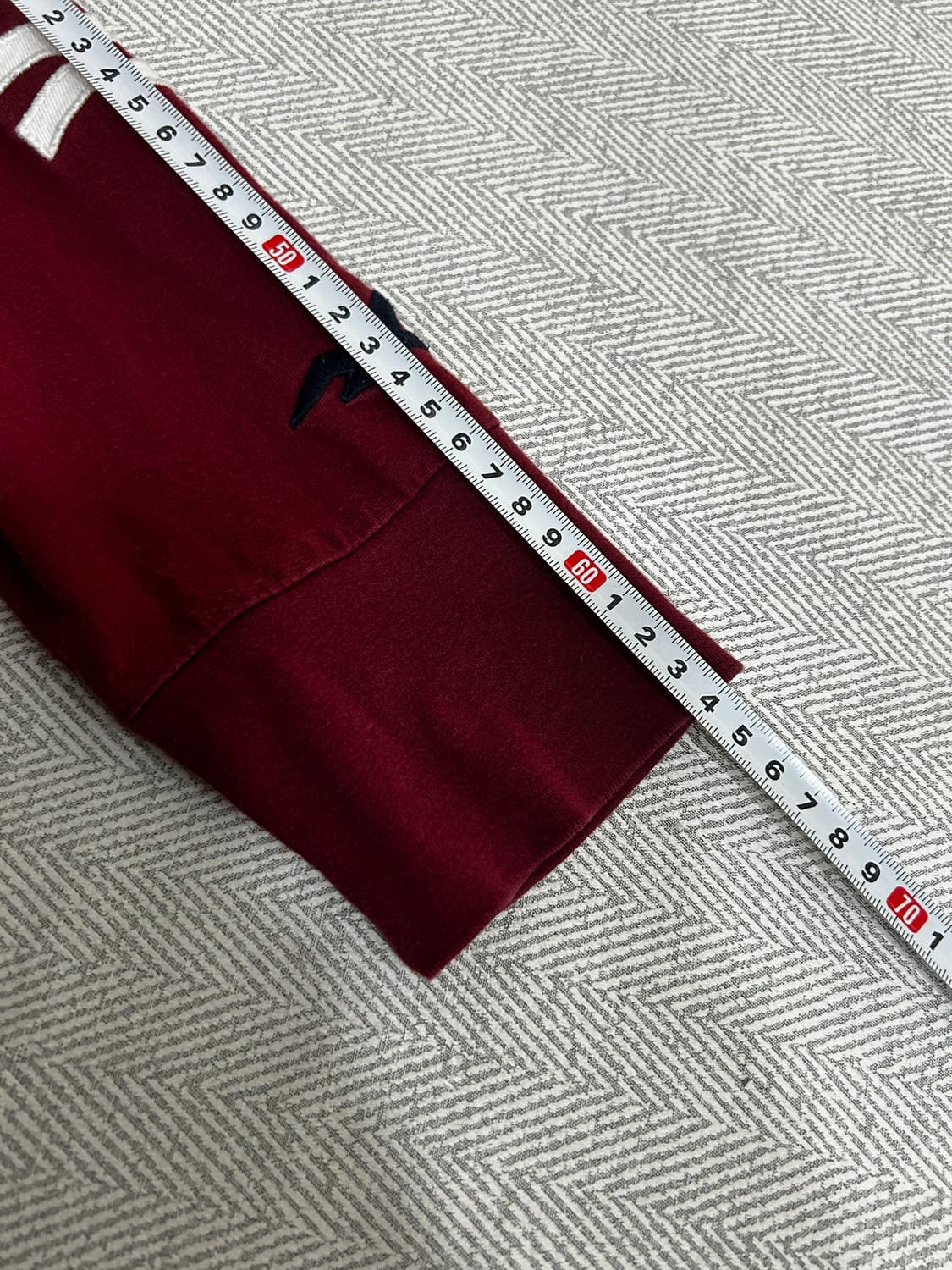 홀리스터 버건디 롱슬리브 긴팔티 남성 M 상품이미지9