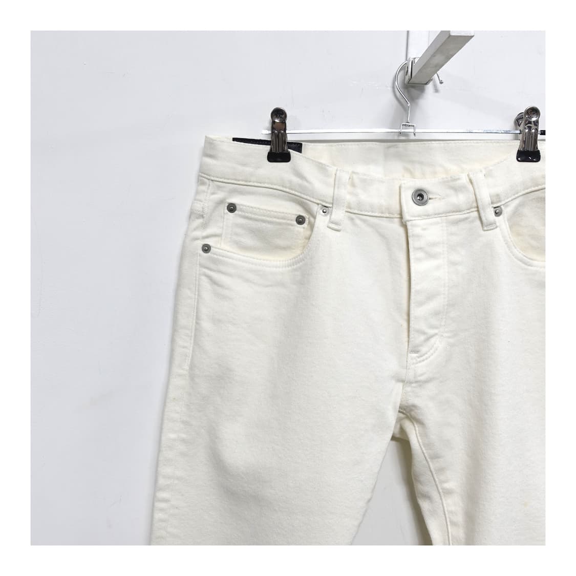 [30]ATTACHMENT 어태치먼트 가먼트다잉 아티잔 화이트 데님 팬츠 상품이미지6