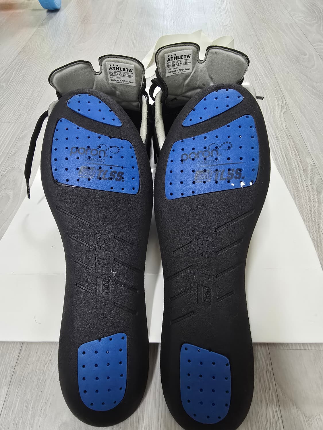 아슬레타 C001 TF 풀캥거루가죽 260사이즈 블랙 상품이미지8