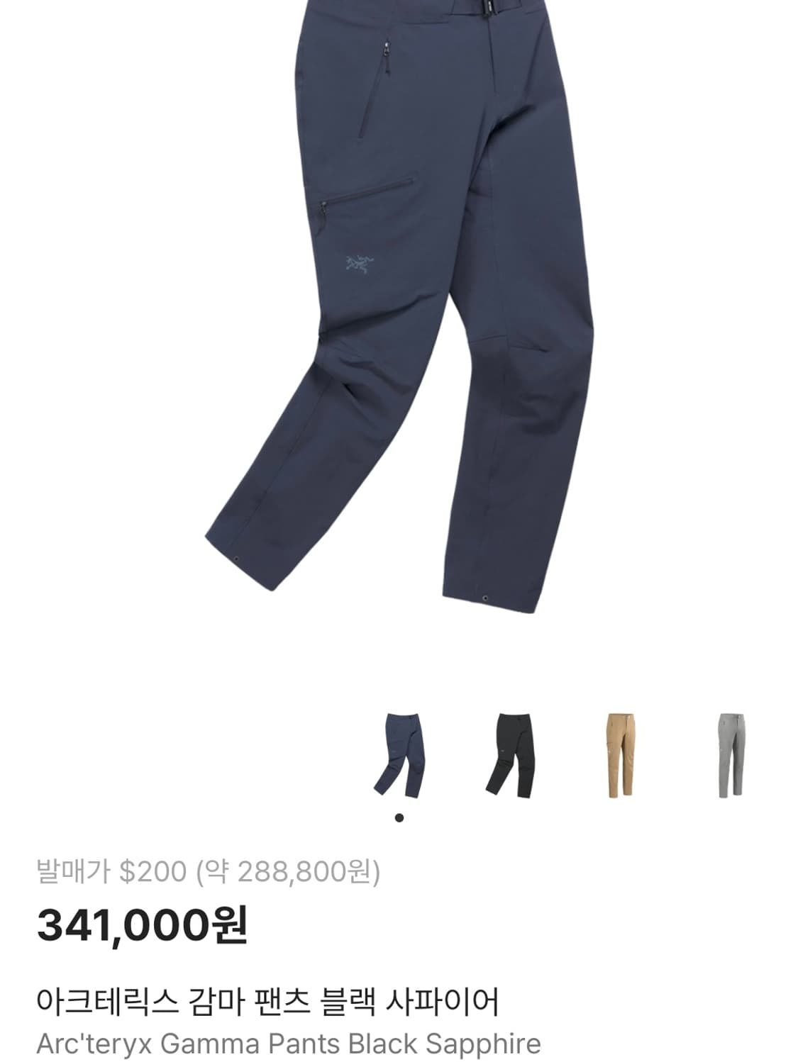 급처 아크테릭스 팬츠 각 15만 원 상품이미지10