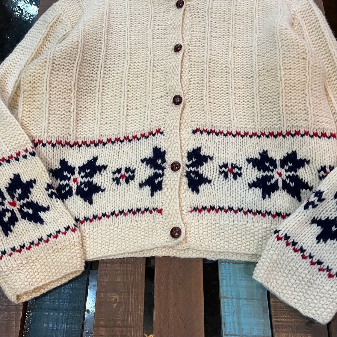 빈티지 울 가디건 코위찬  상품이미지3