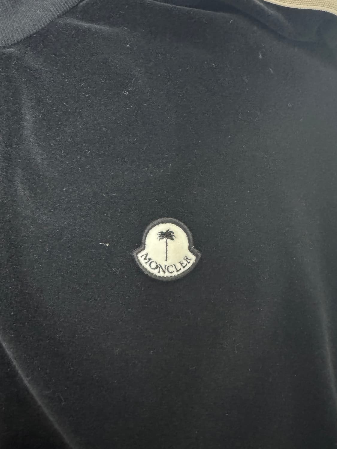 정품 몽클레어 팜엔젤스 벨벳 로고 자켓 상품이미지6