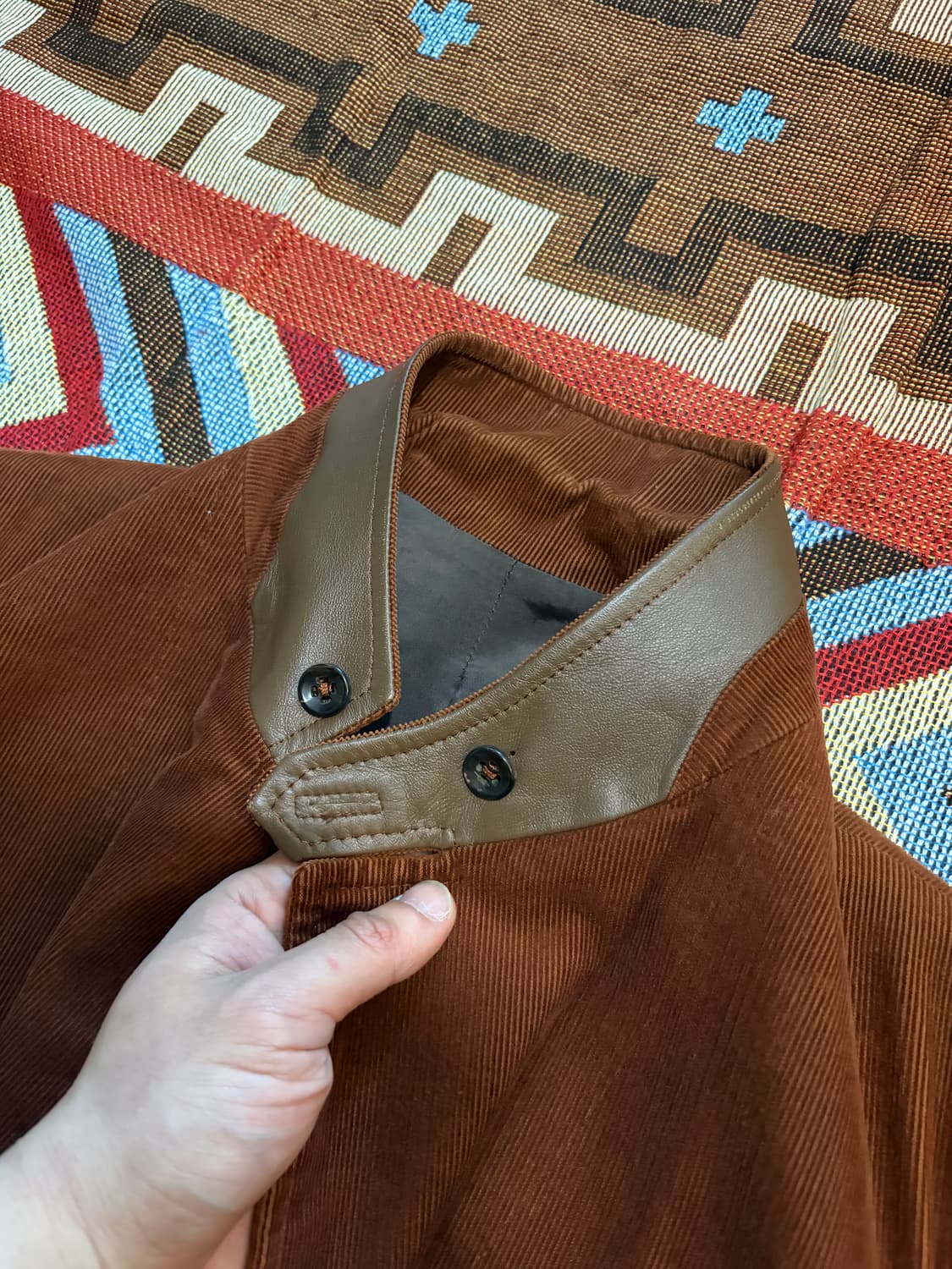 100) 타임옴므 코듀로이 블레이저 자켓 브라운 상품이미지5