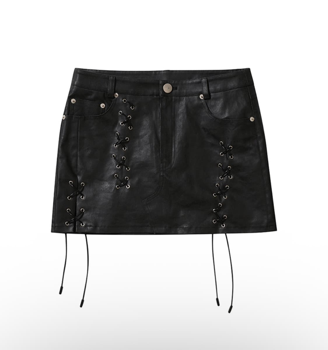 LEEY YEEL 레더 가죽 미니 스커트 M 상품이미지1