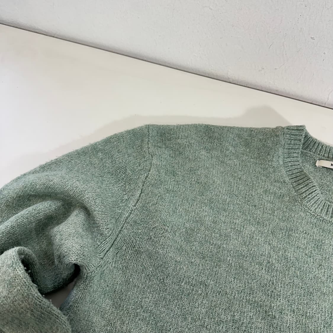 M 키뮤어 민트 아크릴 라운드니트 상품이미지4