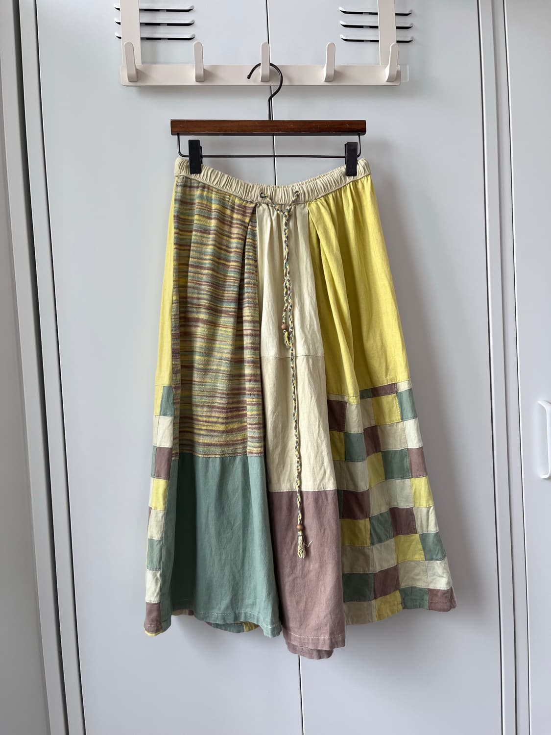 Vintage 하구미 리얼 패치워크 스커트 상품이미지5