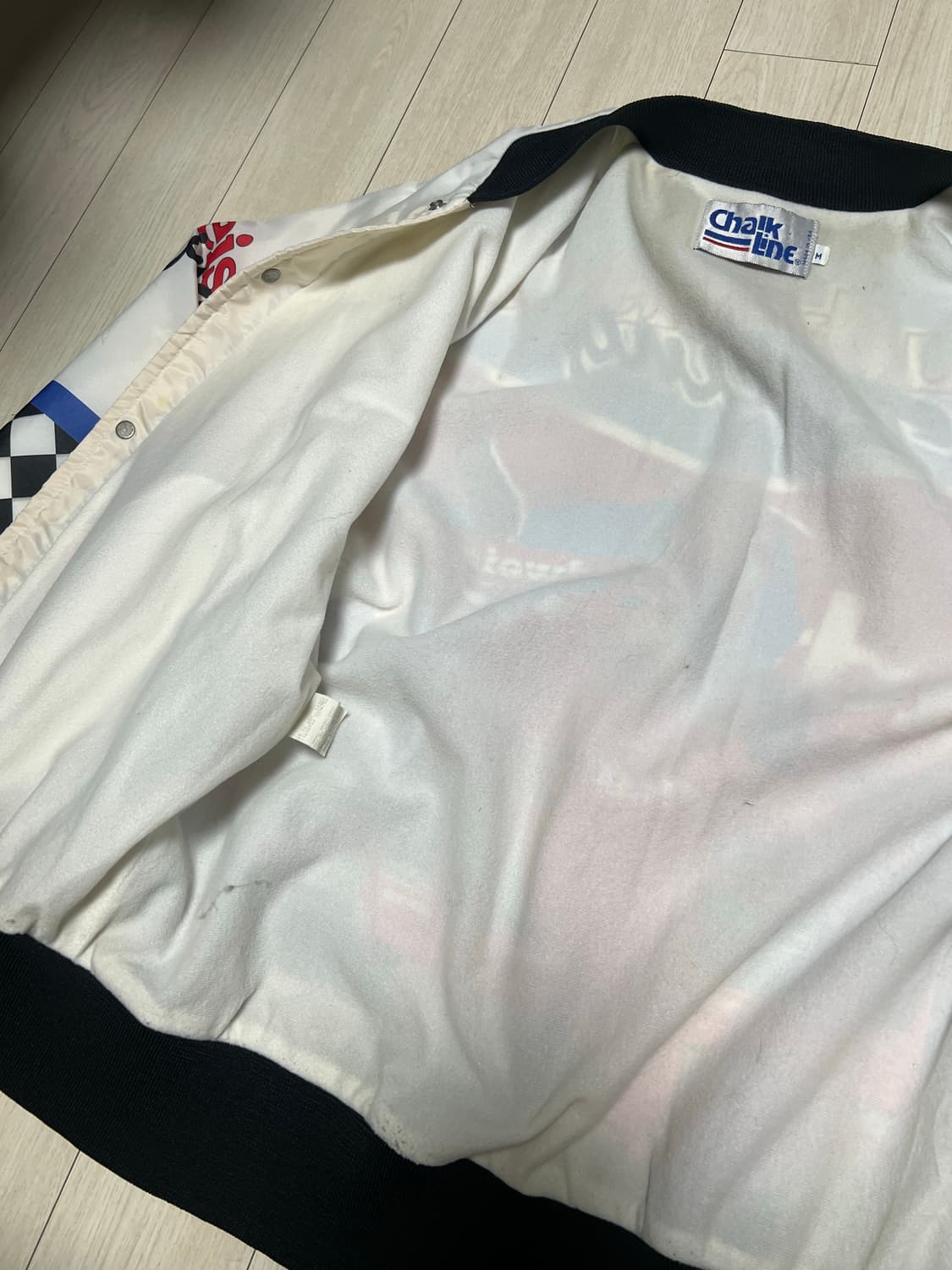 90sChalk Line Budweiser 레이싱 자켓 M사이즈 버드와져 상품이미지5