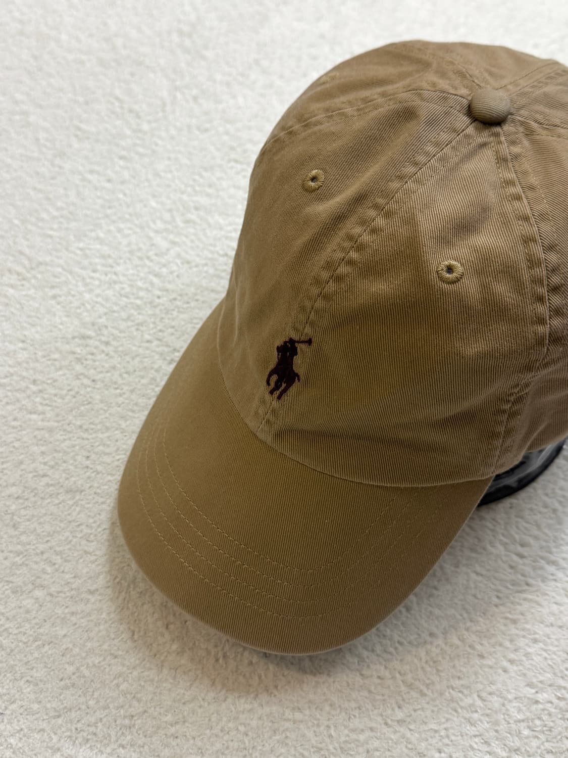 폴로 베이지 볼캡 모자 상품이미지1