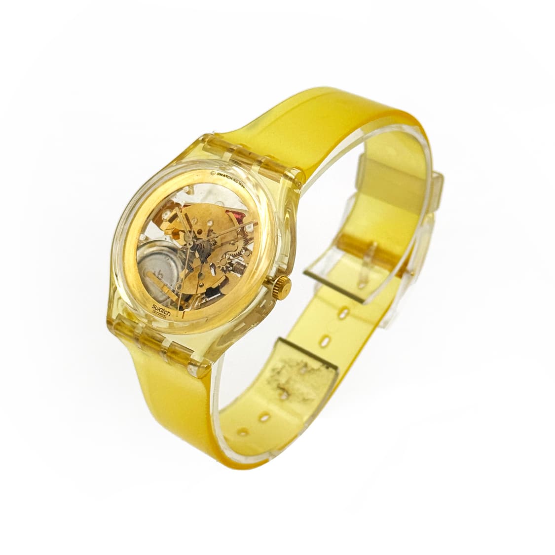 90년판) 빈티지 스와치 젠트 클리어 Golden jelly 상품이미지4