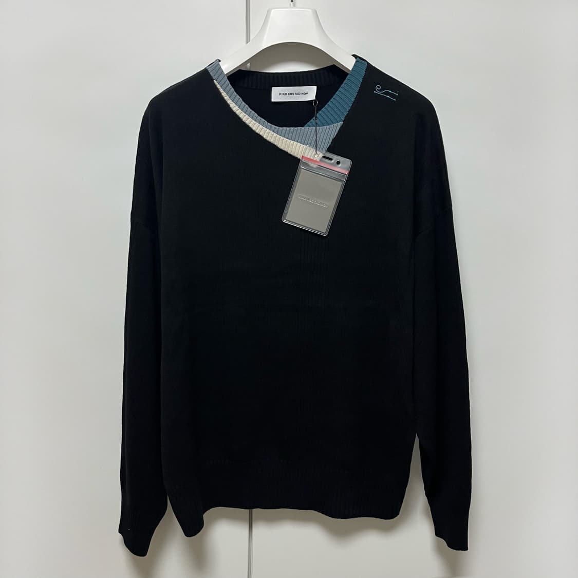 [52]키코 코스타디노브 25fw VIG 멀티 카라 니트/블랙 상품이미지1