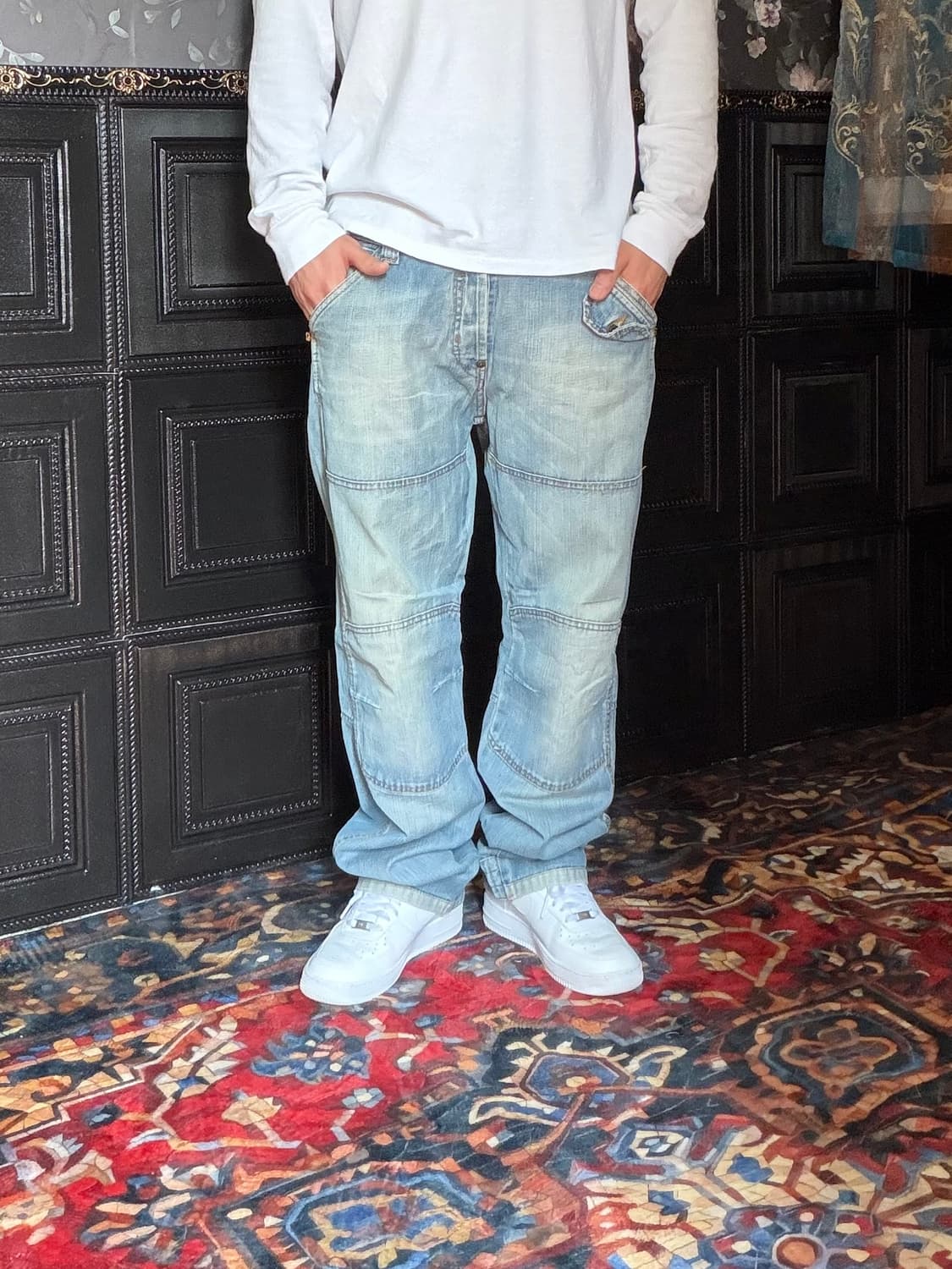 a247) 36 빈티지 워싱 데님팬츠 상품이미지4