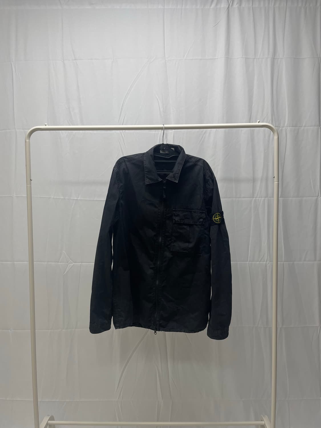 스톤아일랜드 올드이펙트 오버셔츠 자켓 블랙 [L] 상품이미지1