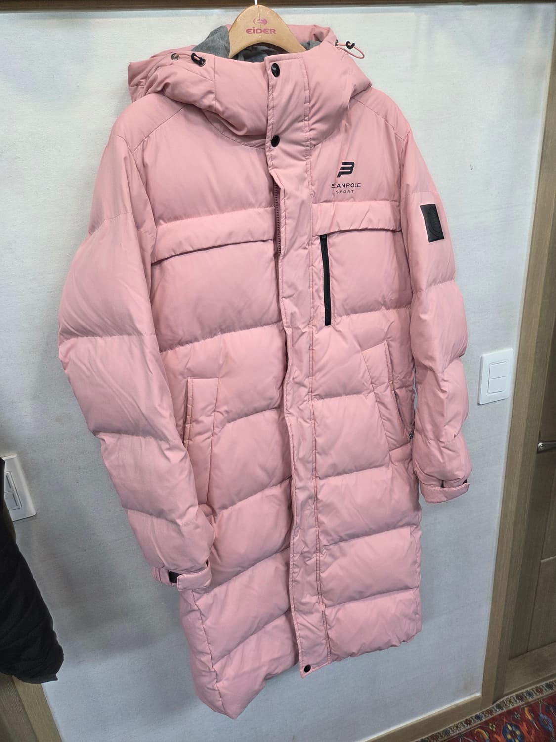 빈폴스포츠 슈퍼다운 롱패딩 95 핑크 상품이미지5