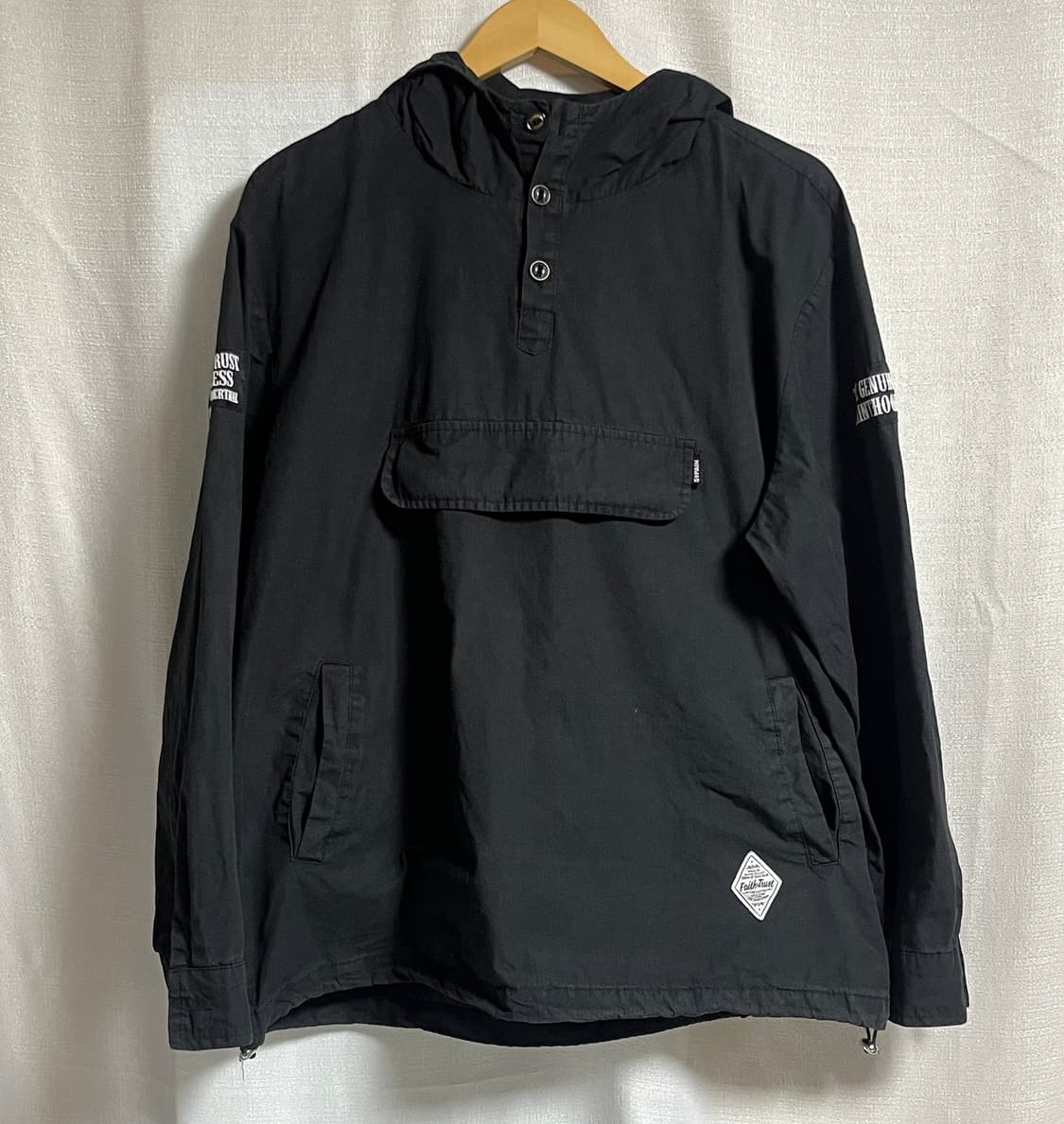 공용 세인트페인 피그먼트 후드 아노락 L 상품이미지1