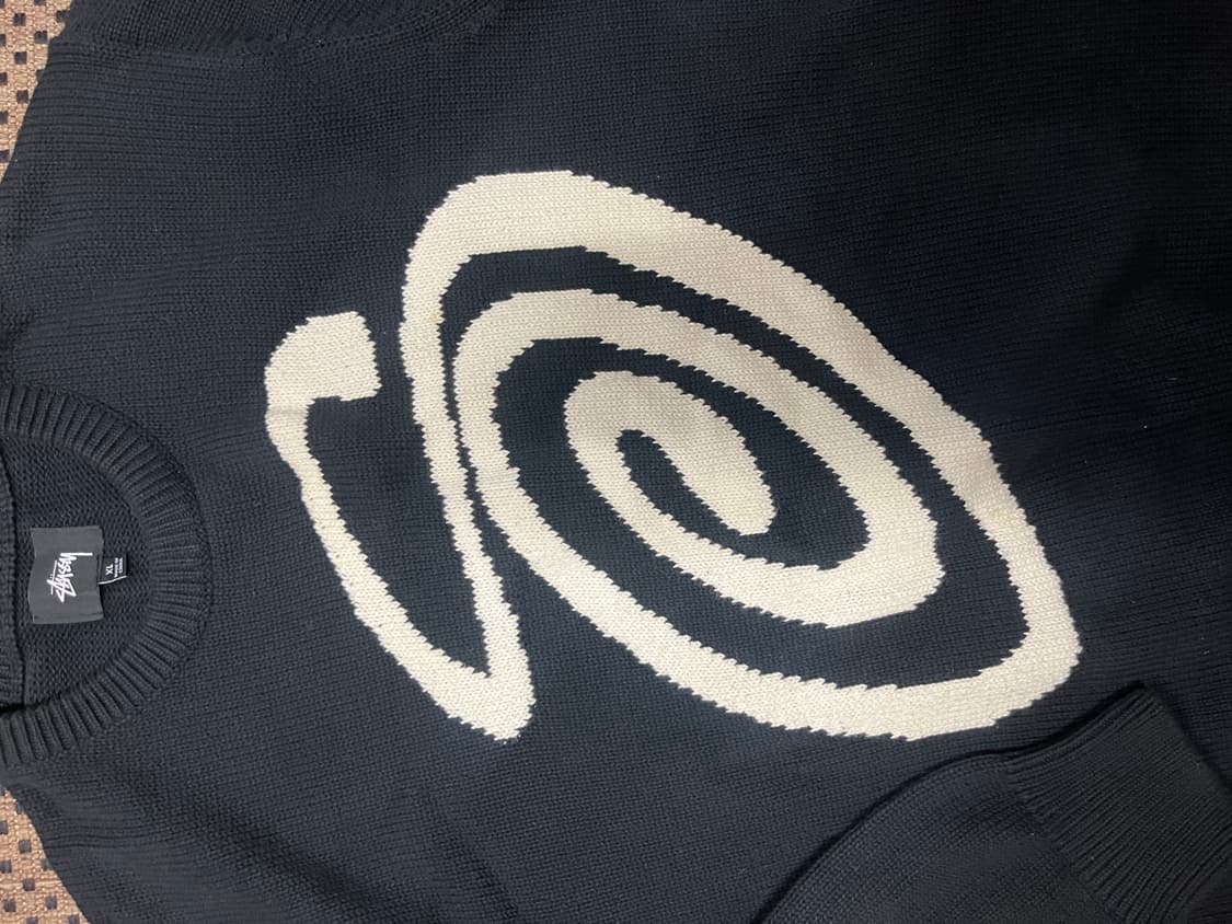 스투시 S 컬리 니트 XL 상품이미지2