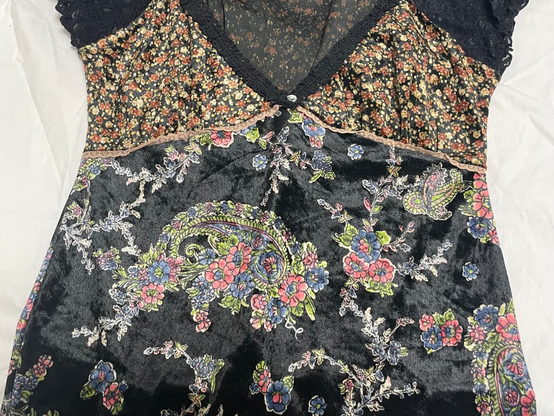 vintage velvet dress 상품이미지7