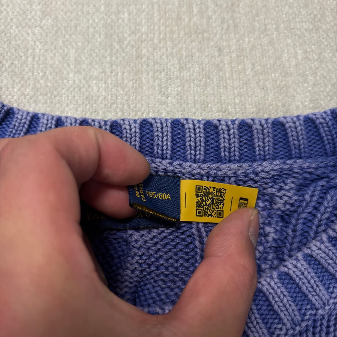 95 폴로랄프로렌신형라벨  꽈배기 니트  상품이미지3