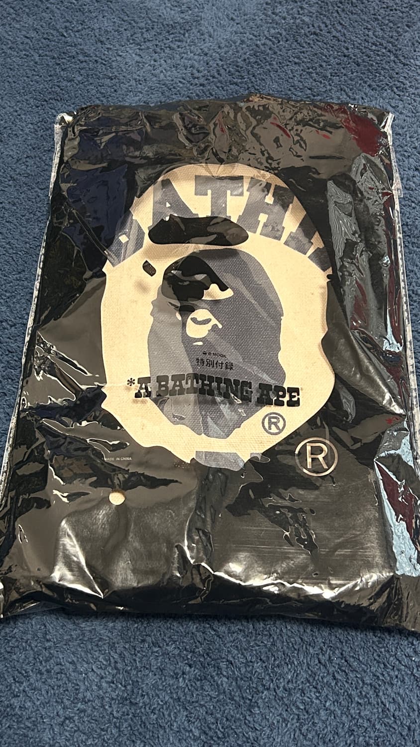 베이프 잡지부록 빅사이즈 캔버스 토트백 상품이미지2