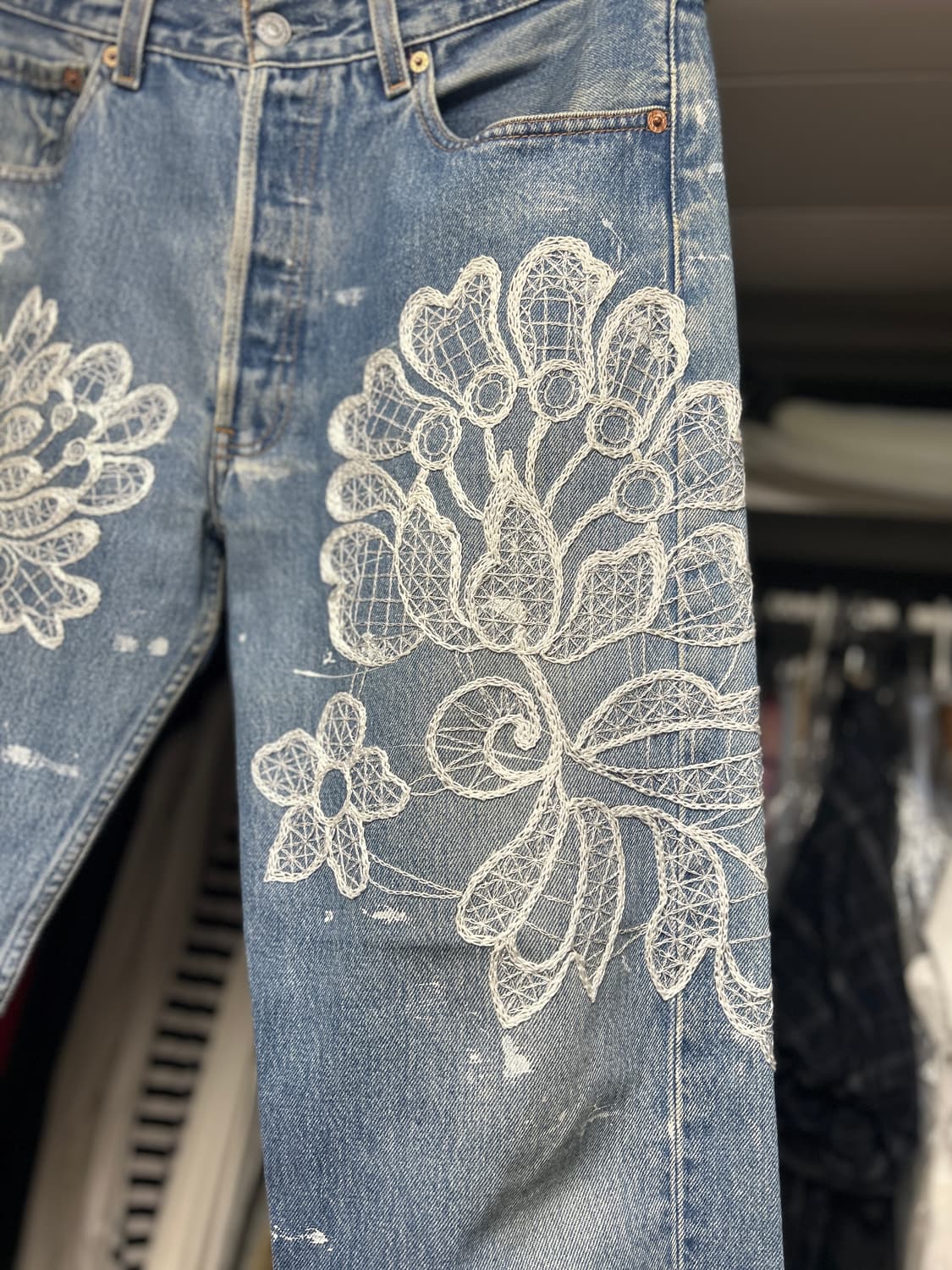 INNOCENCE NYC 이노센스NYC 자수 리메이크데님 팬츠 33 상품이미지5