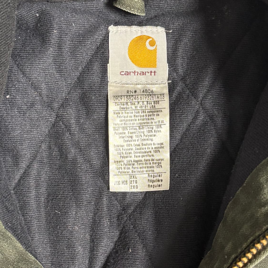 🇲🇽 00s 칼하트 J130 MOS 액티브 자켓 상품이미지9