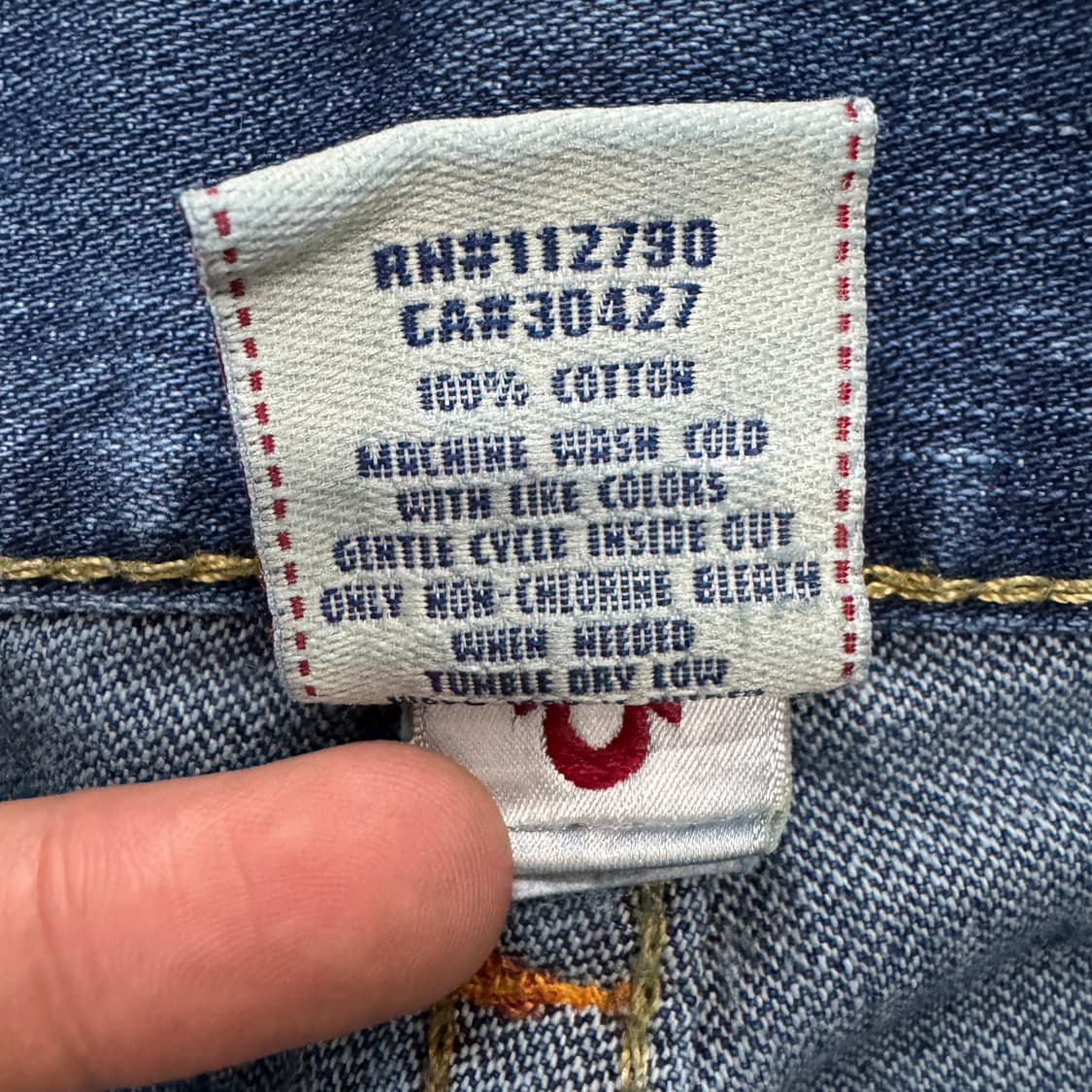 트루릴리전 Y2K 빌리 로우라이즈 골반 데님팬츠 상품이미지8