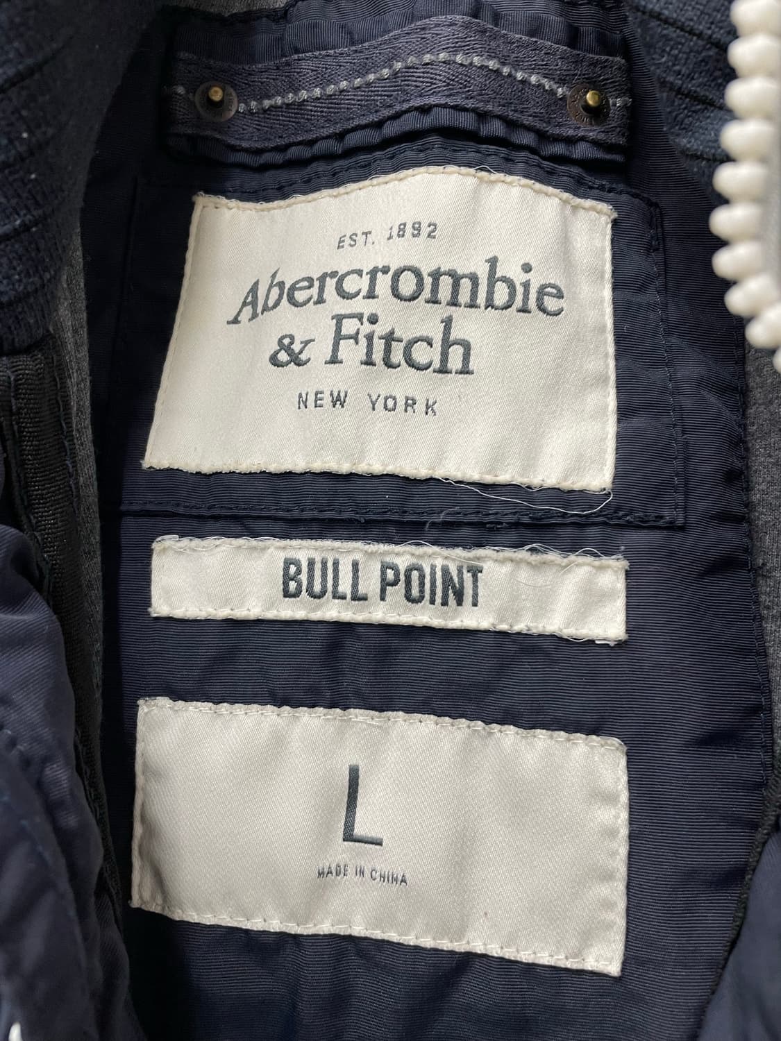 아베크롬비 네이비 블루종 후드 자켓 H1333 상품이미지5