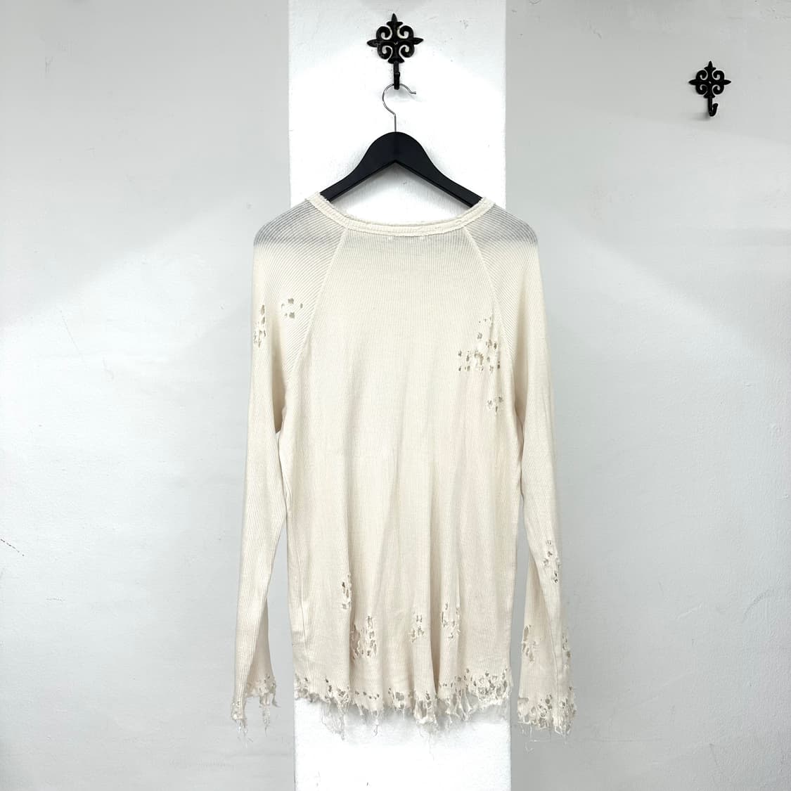 ivory damaged knit long sleeve 상품이미지6